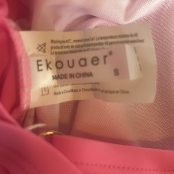 Ekouaer Women's Bathing Suit Plunge V Neck One Piece NWT - Picture 8 of 9